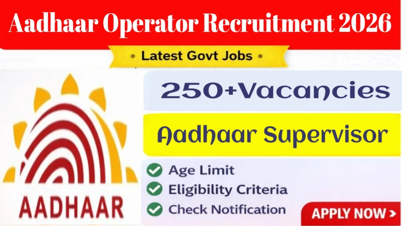 Aadhaar Recruitment 2026
