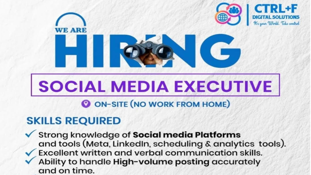 CTRL+F Digital Solutions Recruitment 2026