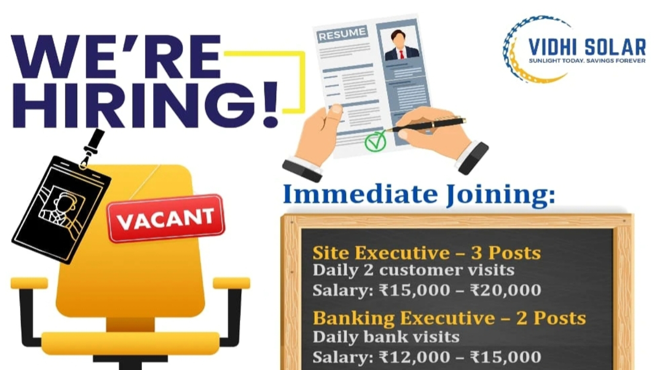 Vidhi Solar Recruitment 2026