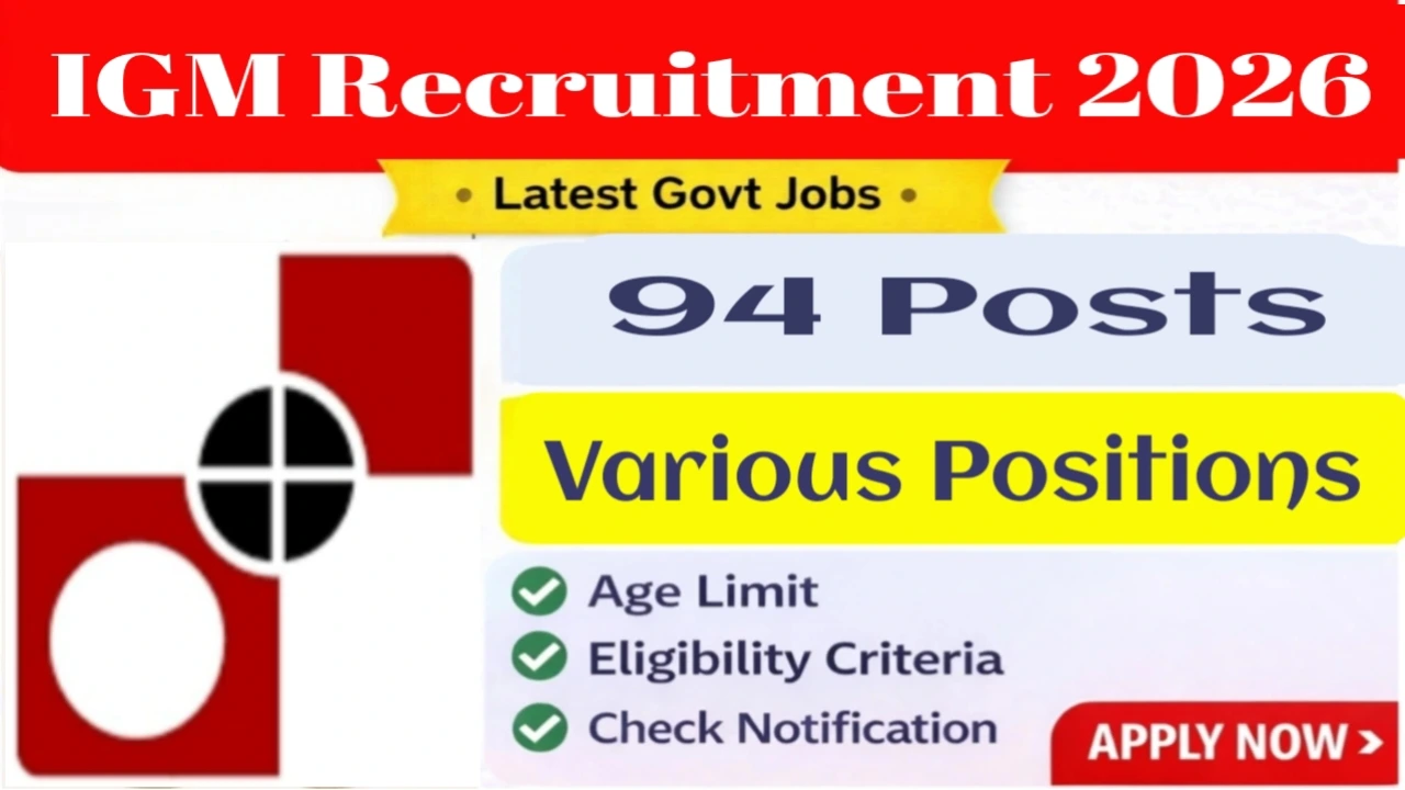 IGM Recruitment 2026