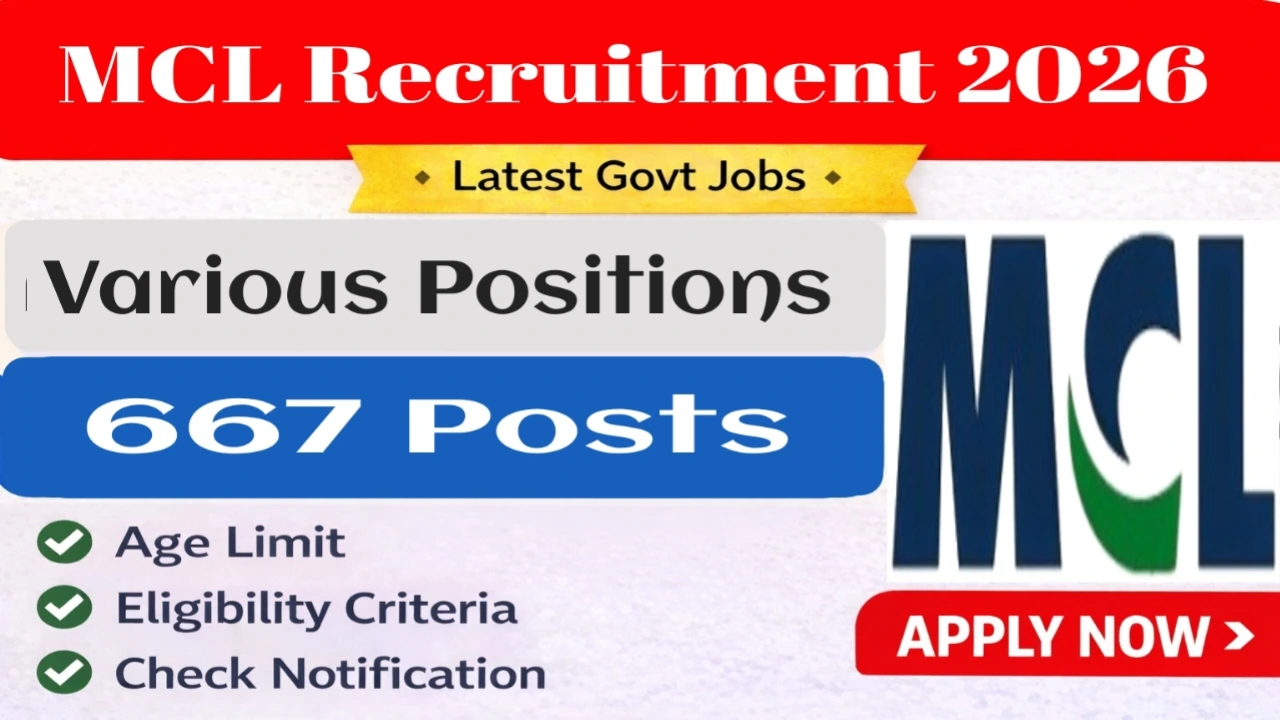 MCL Recruitment 2026