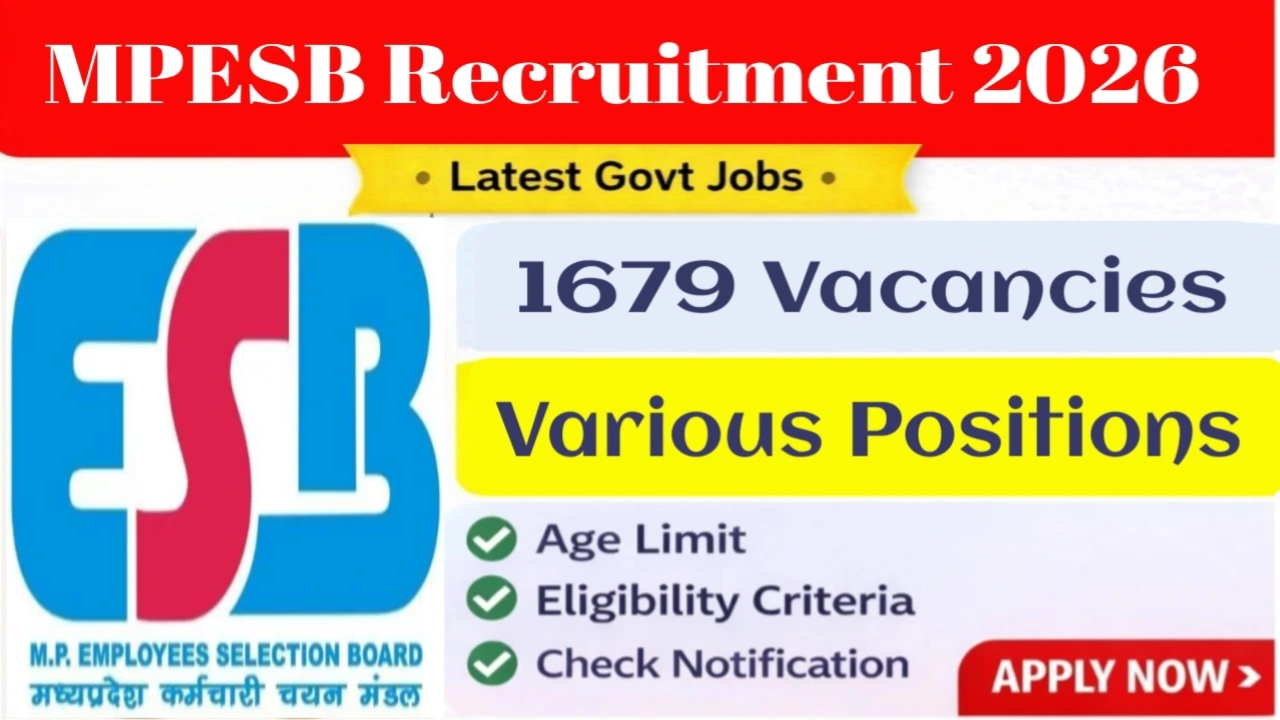MPESB Recruitment 2026