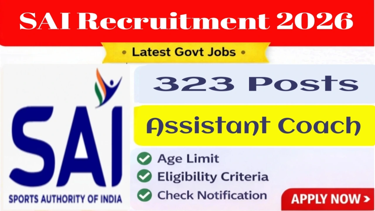 SAI Recruitment 2026