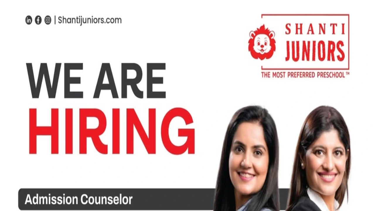 Shanti Juniors Recruitment 2026