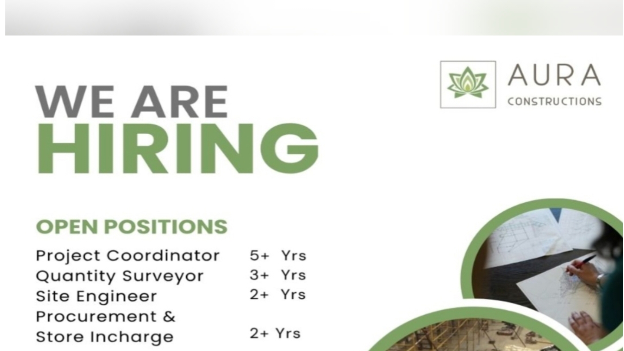 Aura Constructions Recruitment 2026