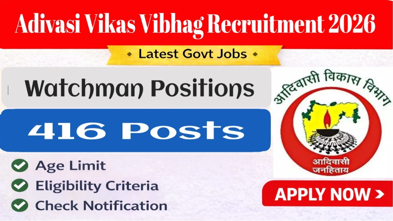 Adivasi Vikas Vibhag Recruitment 2026