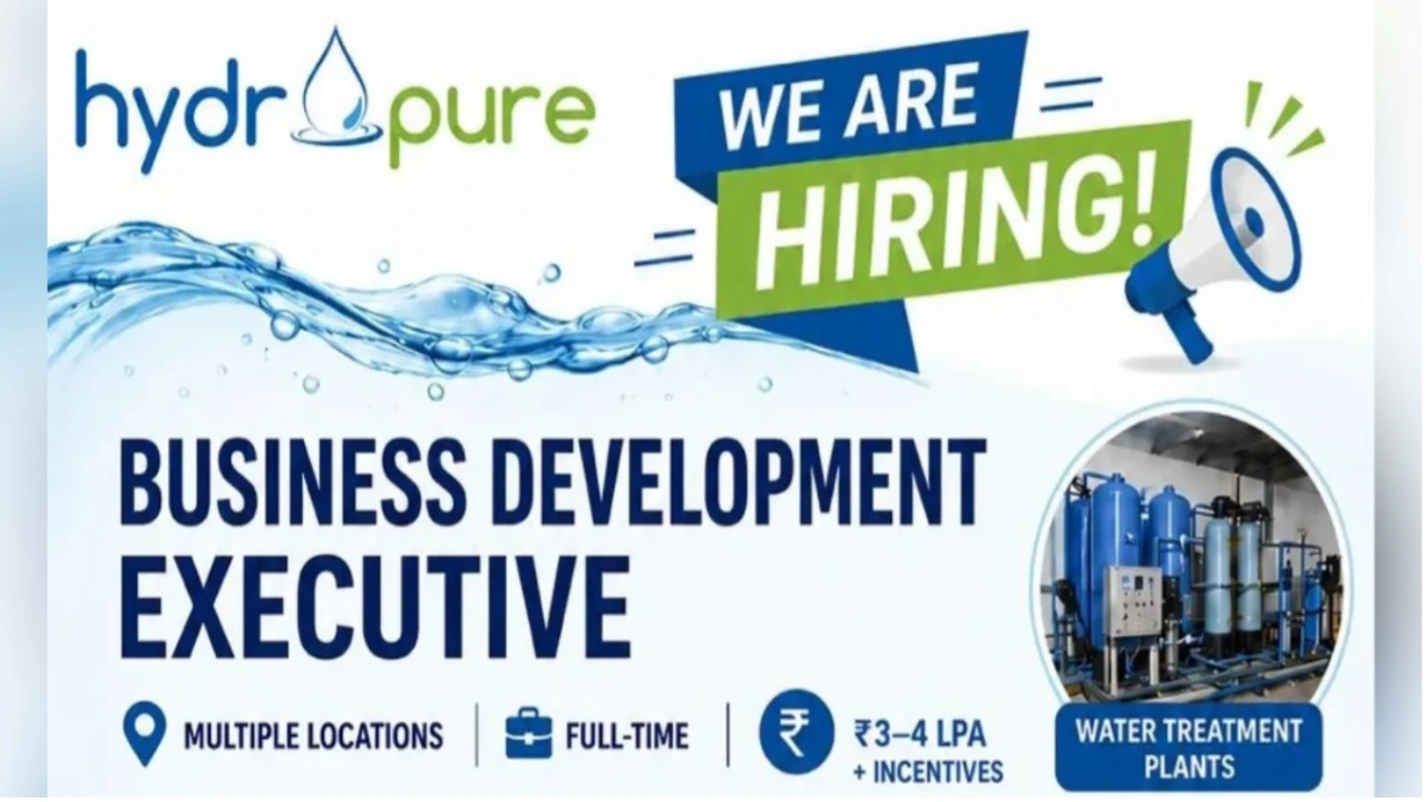 Hydropure Technology Recruitment 2026