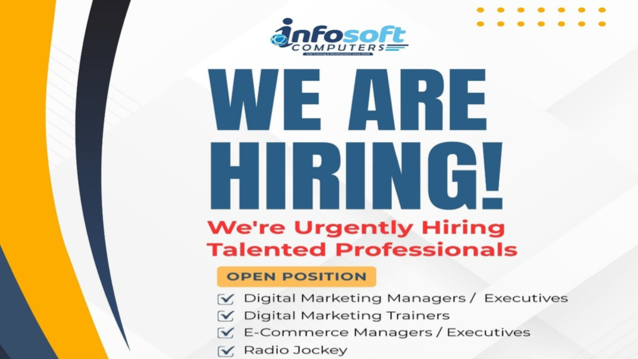 Infosoft Computers Recruitment 2026