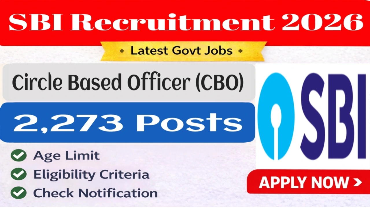 SBI CBO Recruitment 2026