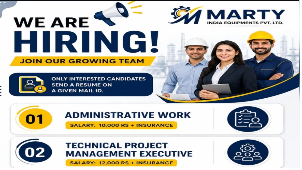 Marty India Recruitment 2026