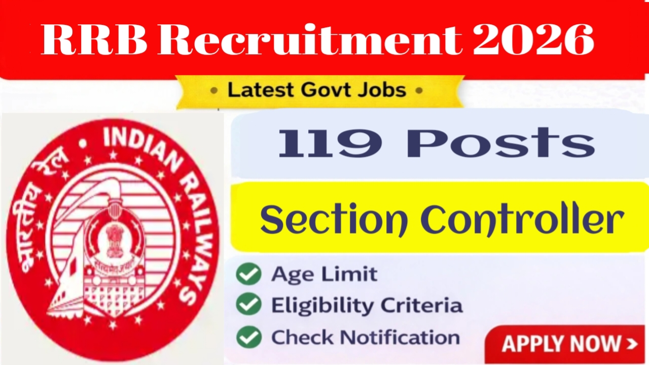 RRB Section Controller Recruitment 2026