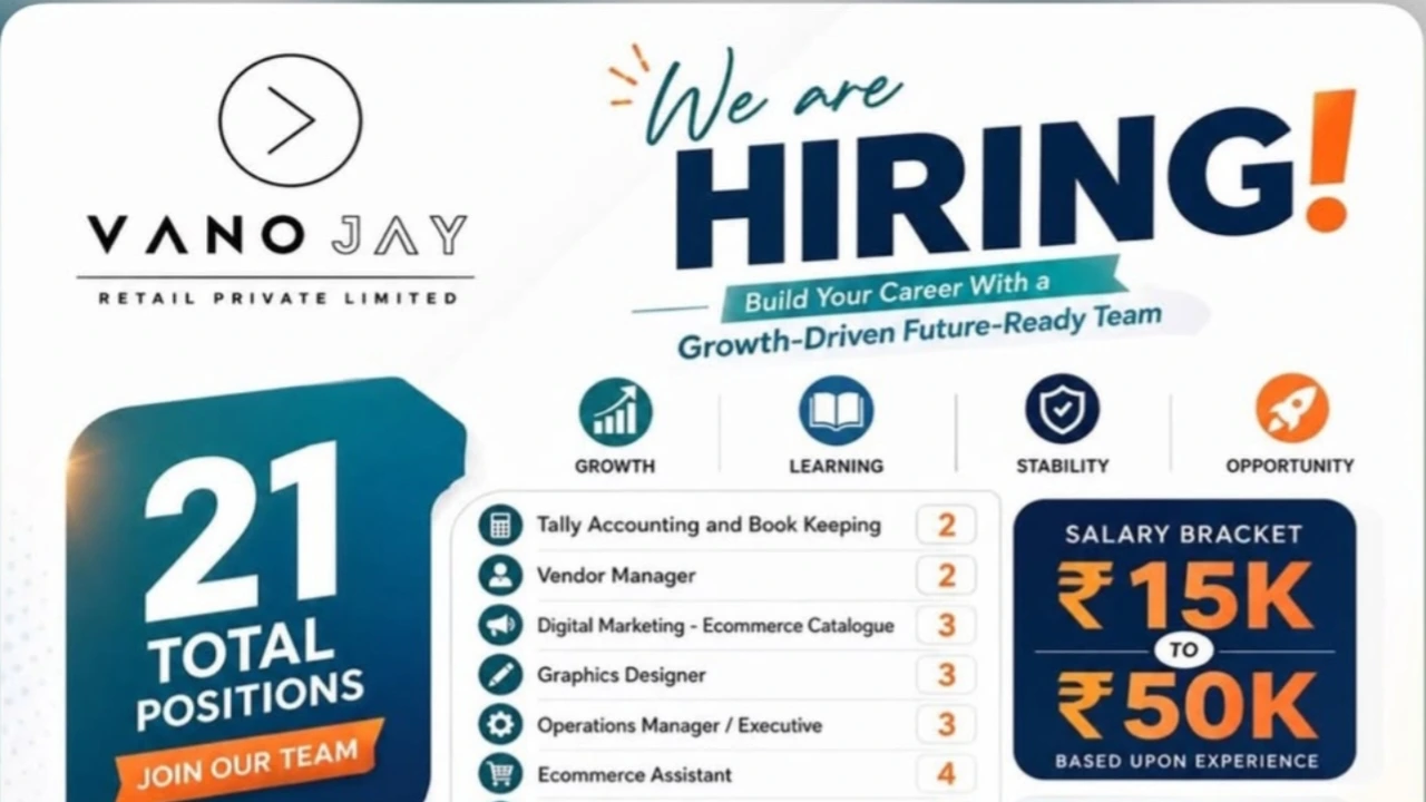 Vanojay Recruitment 2026