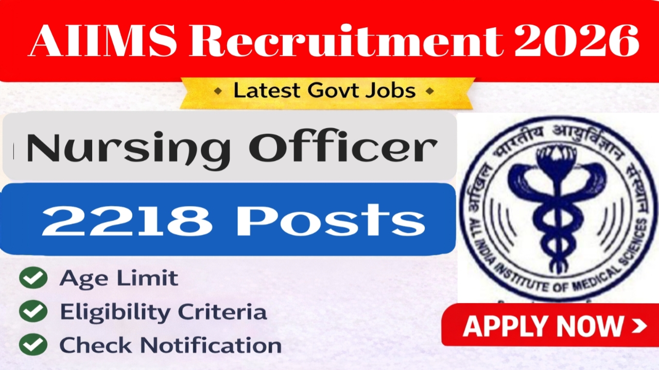 AIIMS NORCET Recruitment 2026