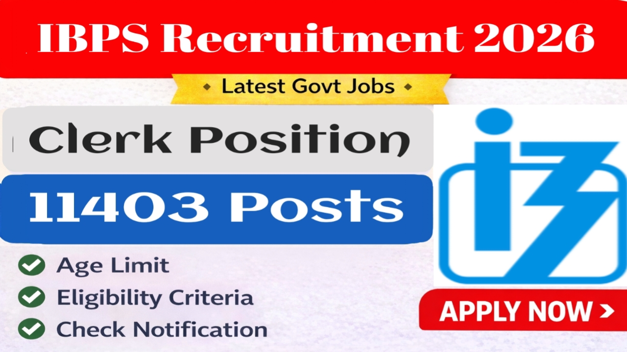 IBPS Clerk Recruitment 2026