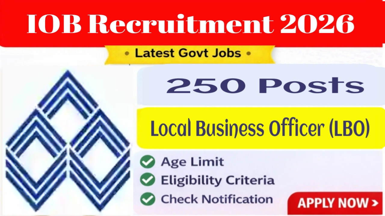 IOB Recruitment 2026