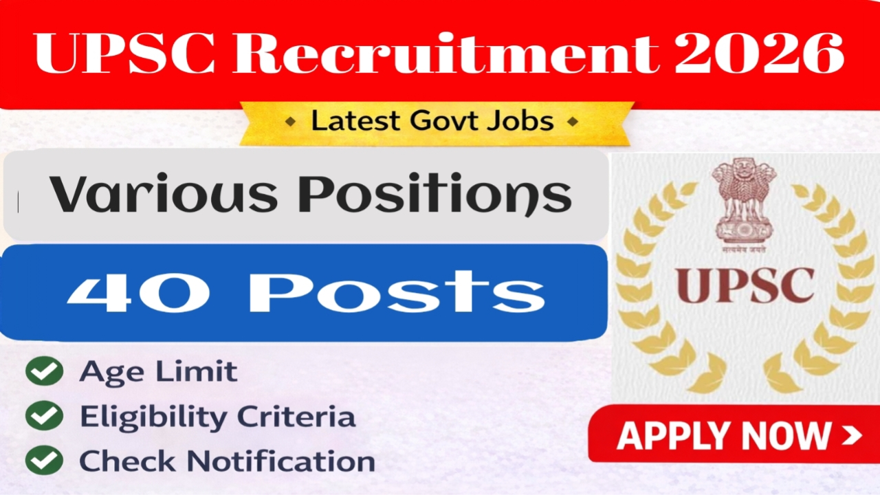 UPSC Recruitment 2026